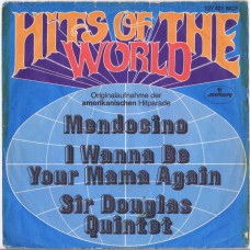 SIR DOUGLAS QUINTET Mendocino / I Wanna Be Your Mama Again (Mercury 127 421 MCF) Germany 1969 PS 45